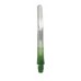 Shot! Crystalline green/clear shafts